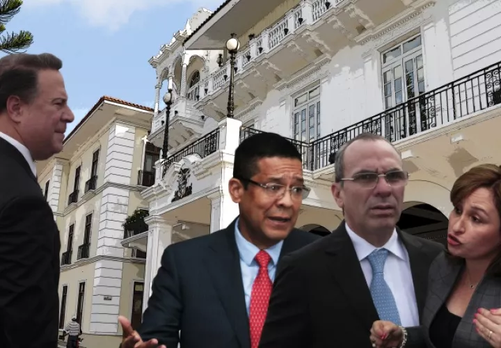 Rogelio Saltarín, Rolando "Picuiro" López y Kenia Porcell han sido figuras clave en el esquema de persecución política de Varela. /Foto Víctor Arosemena.
