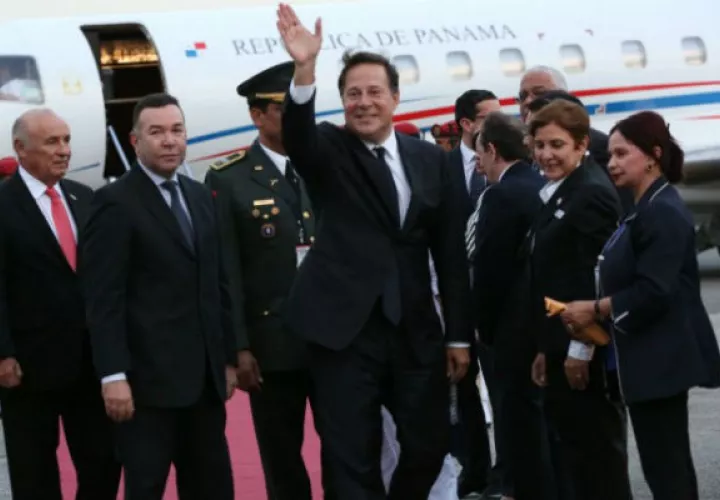 Juan Carlos Varela se fue de viaje al país sede del Parlamento Centroamericano. Foto: Archivo Panamá América.