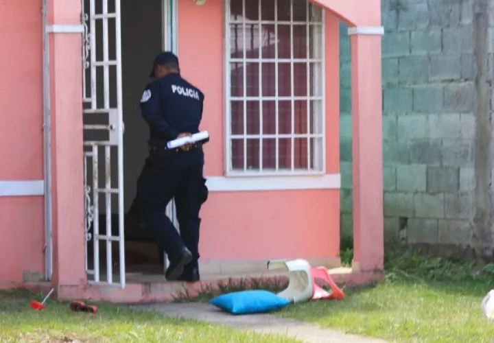 Casa donde vivía la víctima. Eric Ariel Montenegro