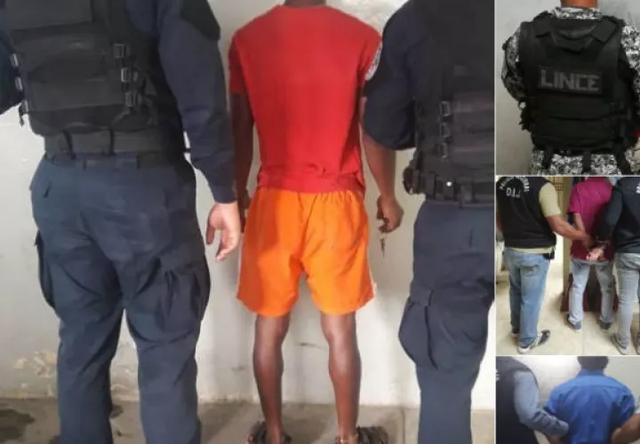Policía captura a media docena de violadores; cuatro fueron atrapados en Colón. Foto: Policía Nacional.