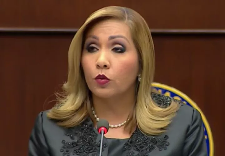 Yanibel Ábrego, presidenta de la Asamblea Nacional.