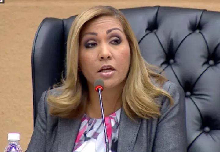 Yanibel Ábrego, presidenta de la Asamblea Nacional. 