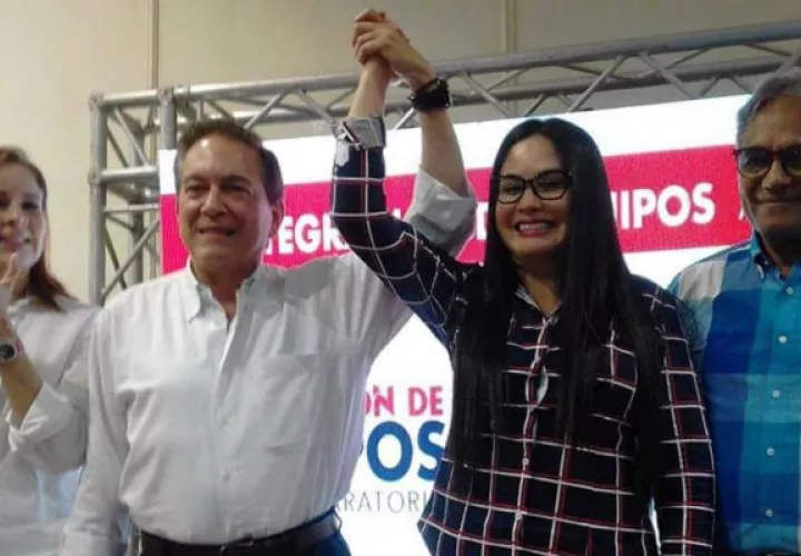 Diputada Zulay Rodríguez se une a la campaña electoral de Laurentino Cortizo. Foto/RedesSociales