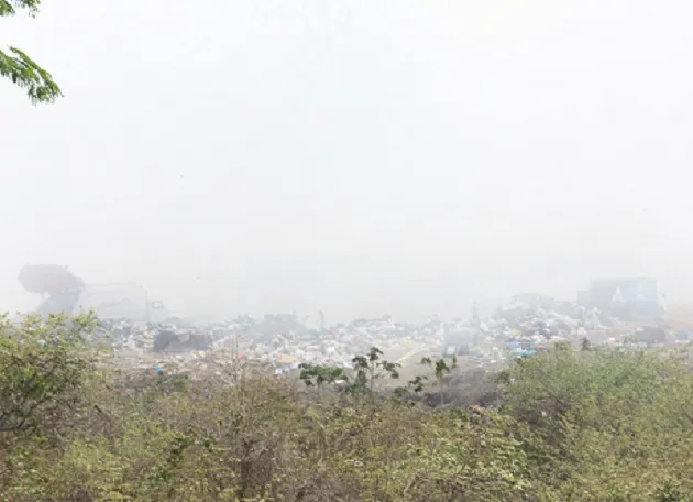 fuego, incendio, vertedero, basura, toxico, humo, medio ambiente
