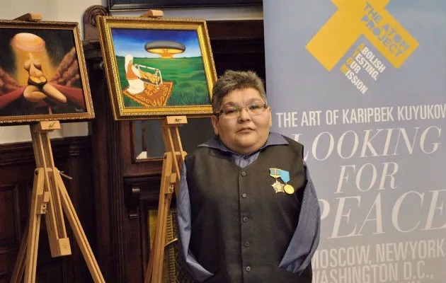 Karipbek Kuyukov es el embajador honorario de este proyecto. Foto/ EFE