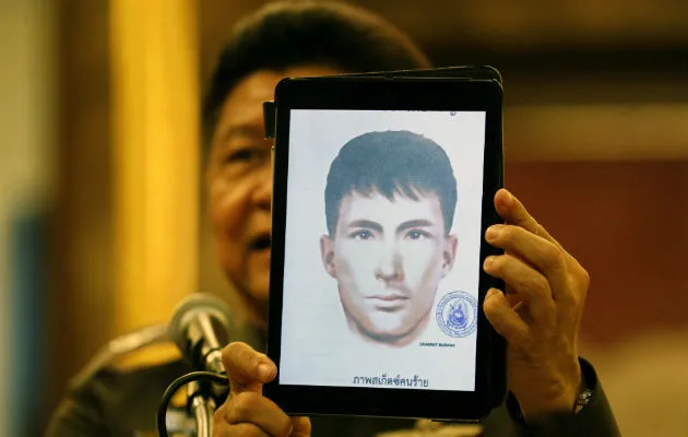 Retrato robot de un sospechoso de nacionalidad turca. Foto/ AP