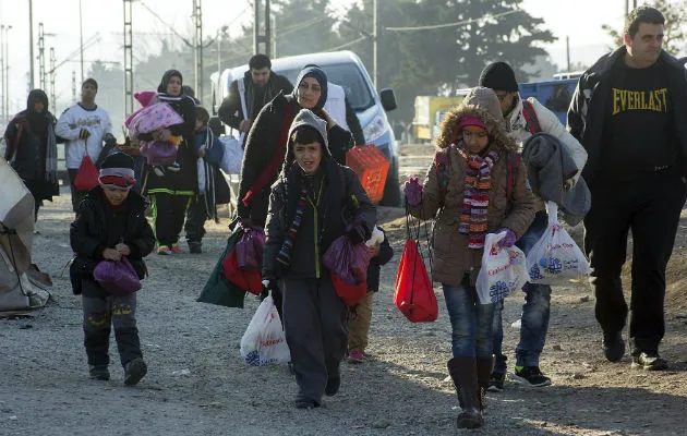 Refugiados en Grecia. Foto/ EFE