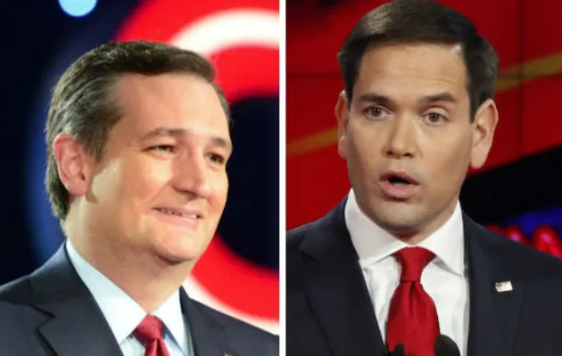 Ted Cruz y Marcos Rubio. 