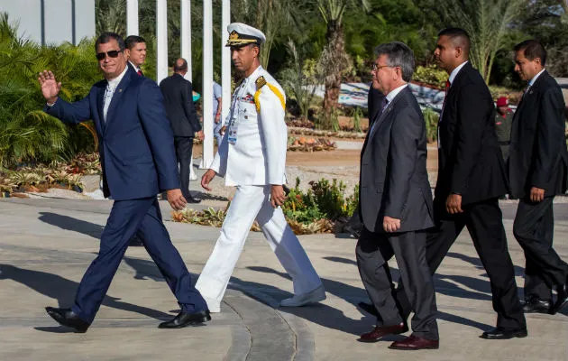 El presidente Rafael Correa, rindió un informe sobre la situación de los afectados por el terremoto de abril.  FOTO/EFE