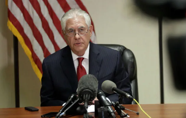 Rex Tillerson. Foto/ AP