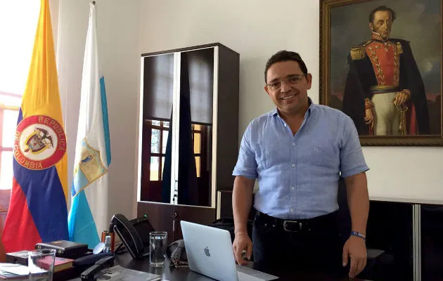 Rafael Martínez., alcalde de Santa Marta. Foto/ EFE