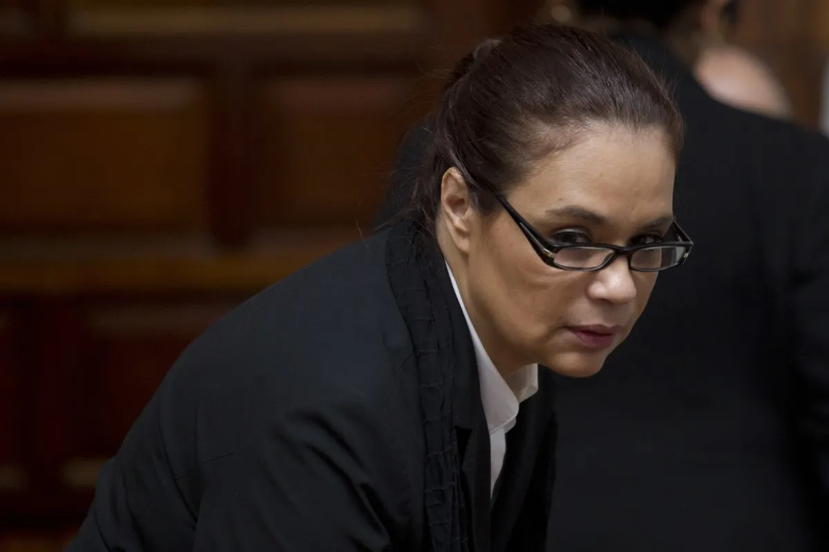 Exvicepresidenta guatemalteca Roxana Baldetti. 