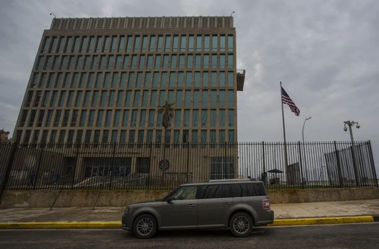 Inmediaciones de la Embajada de Estados Unidos en La Habana. AP