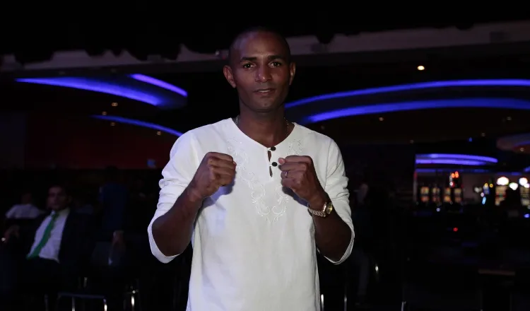 "La Araña Vásquez", listo para su combate. /Foto Anayansi Gamez