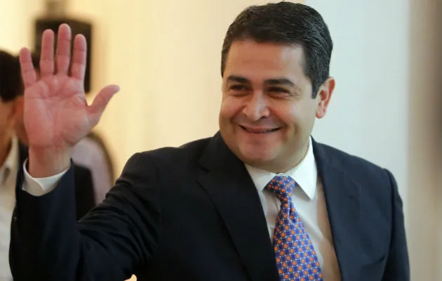 El presidente de Honduras, Juan Orlando Hernández.