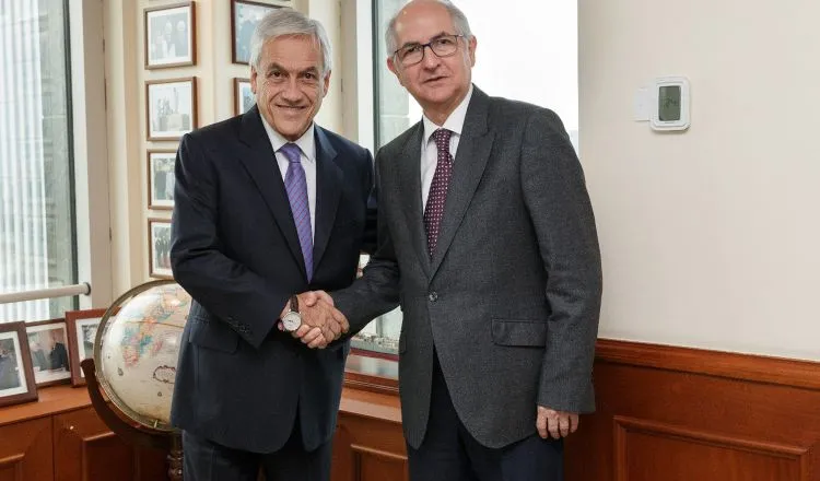 Sebastián Piñera se reunió con Antonio Ledezma. EFE