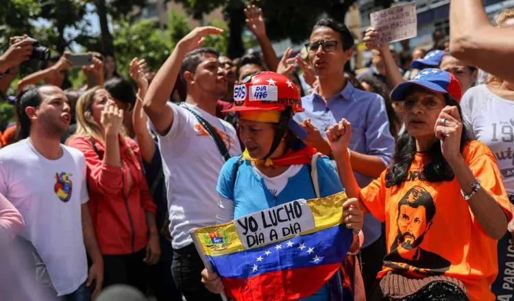Venezolanos exigen liberación de tiputado al cual consideran desaparecido. /Foto EFE