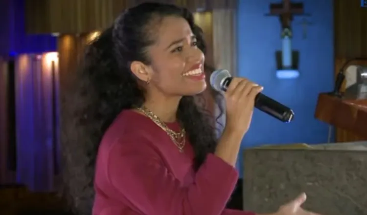 Marycarmen Barría cantó en dos ocasiones las mañanitas a la virgen de Guadalupe. Foto: Captura de pantalla.