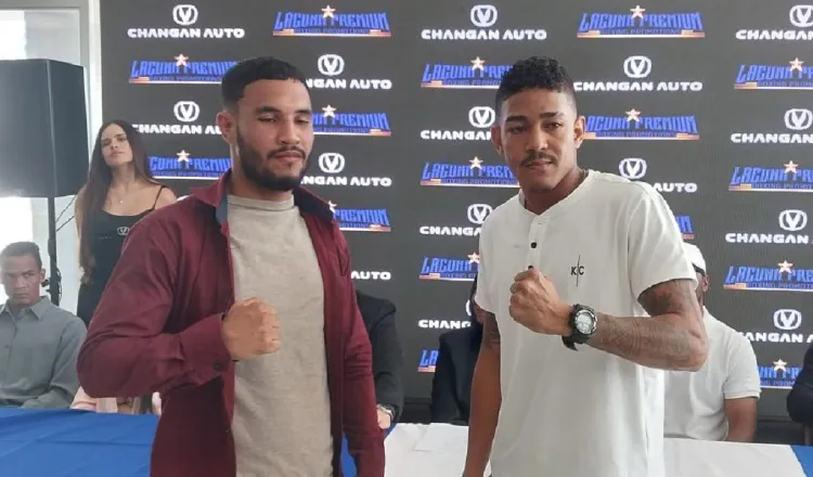  Ibrahim Valdespino y Kadir Macías, listos para su pelea. Foto: Jaime Chávez
