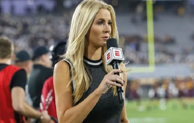  Laura Rutledge durante una transmisión.