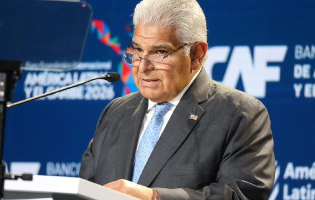 José Raúl Mulino es el mandatario anfitrión de esta cumbre del CAF que, por segundo año consecutivo se celebra en nuestro país. Cortesía