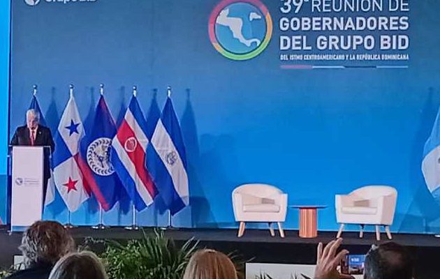 Intervención del presidente Mulino durante la apertura de la reunión de Gobernadores del BID.  Pancho Paz