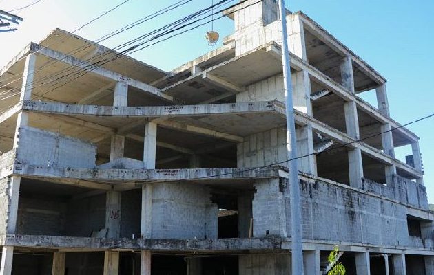 Así quedó la construcción del centro de salud.  Archivo