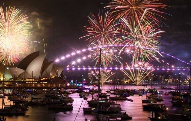 Fuegos artificiales de Año Nuevo 2026. EFE