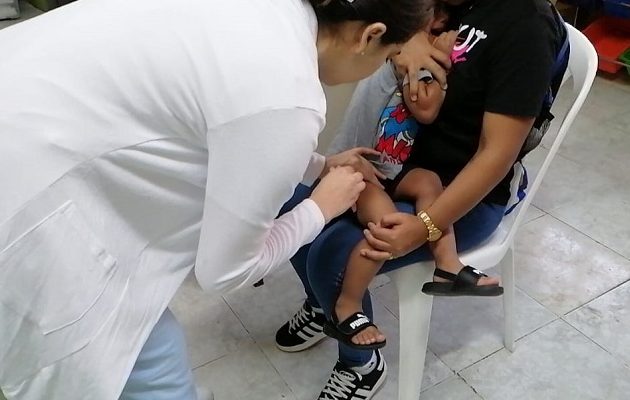 Los niños son vulnerables y presentan más riesgos si contraen influenza. Foto: Cortesía Región de Salud de San Miguelito
