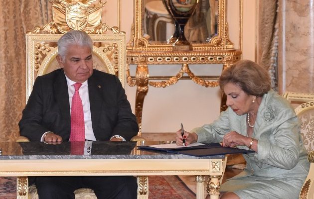 Mayín Correa, cuando tomó posesión como gobernadora de la provincia de Panamá. Foto: Cortesía