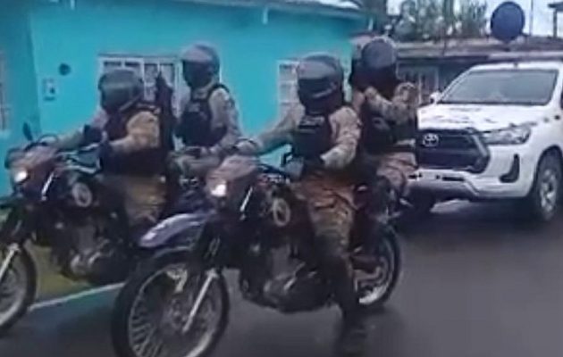 Los peritos trabajaron bajo la luz de la noche para recolectar los indicios necesarios que permitan esclarecer el móvil del crimen.