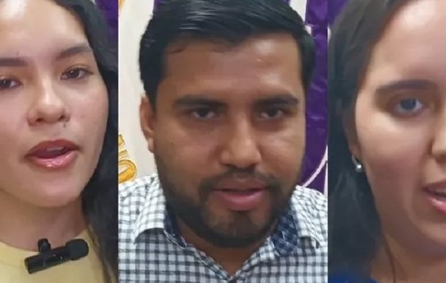 Los estudiantes María Tejedor, Andrea Girón y Joseth Bozzo, dispuestos a dar lo mejor en las competencias que se desarrollarán en Estados Unidos. Foto. Melquiades Vásques Los estudiantes María Tejedor, Andrea Girón y Joseth Bozzo, dispuestos a dar lo mejor en las competencias que se desarrollarán en Estados Unidos. Foto. Melquiades Vásques