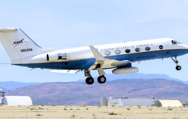 Aeronave de investigación Gulfstream C-20A de la NASA. Foto: Cortesía 