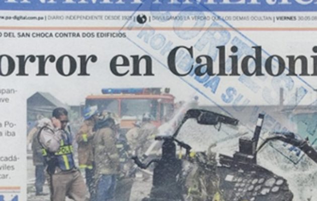 Portada con información del accidente. Foto: PA