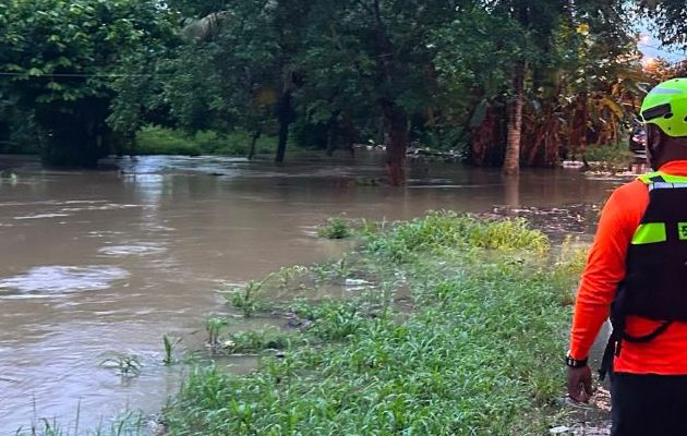 Crecida de río en la provincia de Bocas del Toro. Foto: Cortesía