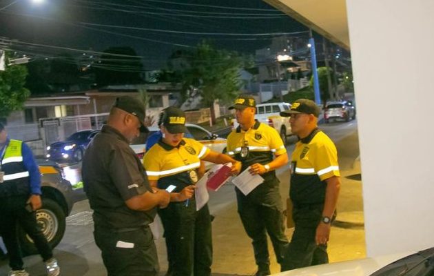 El Mitradel realizó un operativo nocturno. Foto: Cortesía El Mitradel realizó un operativo nocturno. Foto: Cortesía