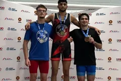 Jorge Calviño conquista el bronce en su debut en la lucha olímpica en el Reino Unido 