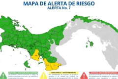 Sinaproc eleva alerta amarilla en Soná, Mariato y Tonosí por riesgo de inundaciones