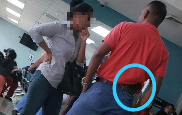 El incidente causo reacciones en los visitantes que se mantenían en el hospital.