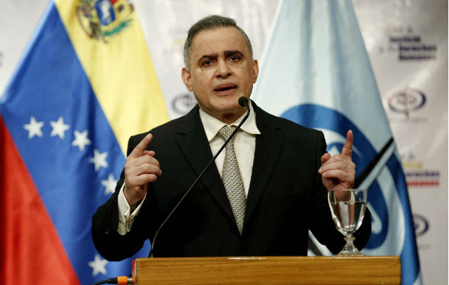 El fiscal general de Venezuela, Tarek Saab, en la sede del Ministerio Público de Caracas. Foto: EFE.