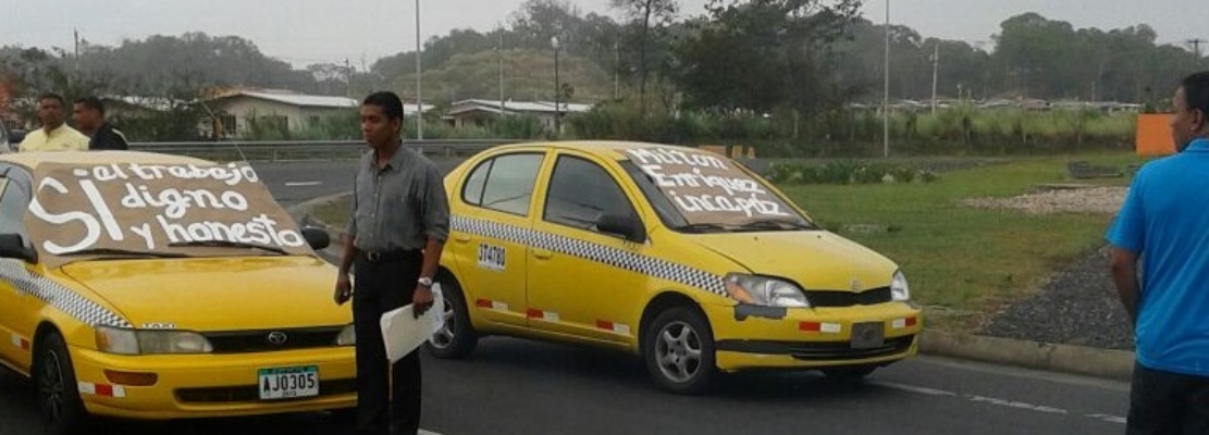 La dirigencia criticó que a dos años de la presentación del servicio Uber en Panamá, el mismo haya sido legalizado, en detrimento del sector selectivo. Foto/Diómedes Sánchez