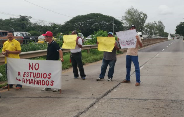  Los conductores exigen respuestas. Foto: Thays Domínguez.