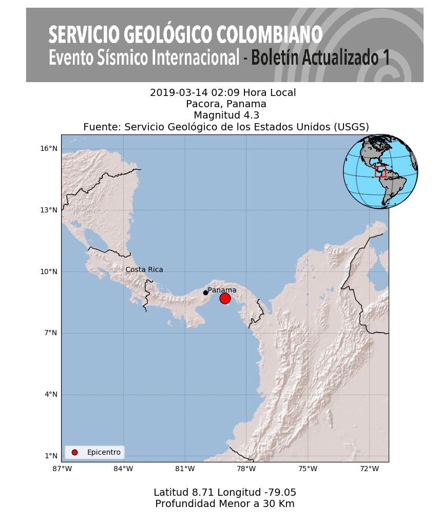 Temblor a las 2 de la mañana. 