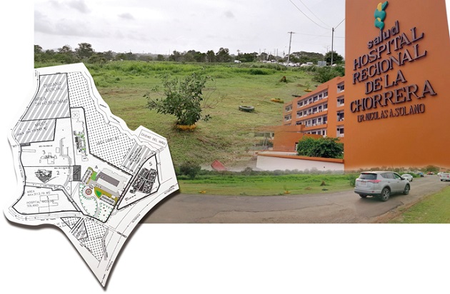 La finca en donde se encuentra el Hospital A, Solano, tiene un extensión de 61 hectáreas.