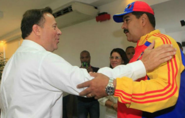 Juan Carlos Varela mantuvo en el pasado buenas relaciones con Nicolás Maduro.