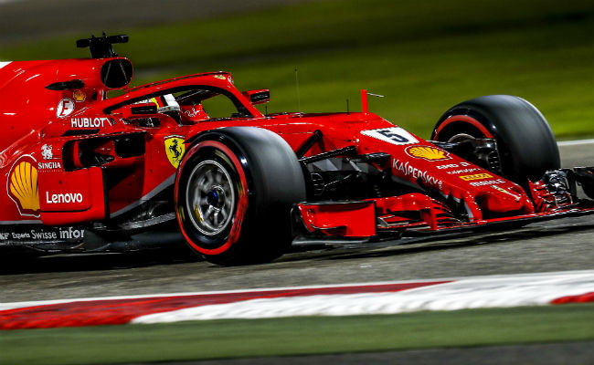 Sebastian Vettel de Ferrari. Foto:AP