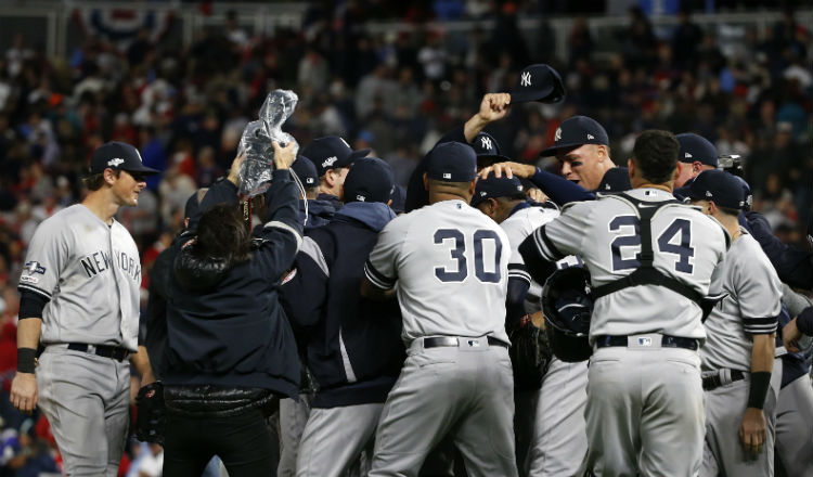 Celebración de los Yankees Foto AP