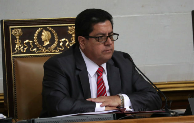 Edgard Zambrano, durante una sesión de la Asamblea Nacional. Foto: EFE.