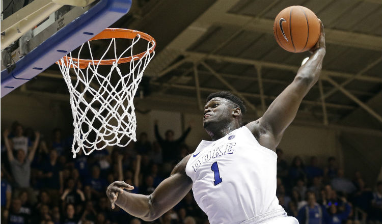 Zion Williamson, para muchos el próximo Lebron James. Foto:AP